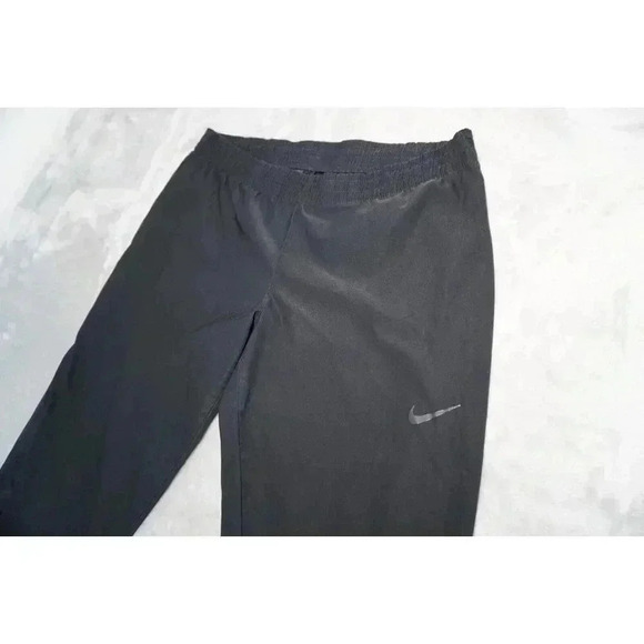 Nike Mens Running Pants Black Dri-Fit Size M Jogger - Picture 2 of 13
